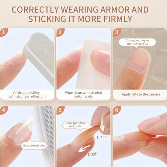 Press-On Nails, NIB, Pink & White - Picture 8 of 10